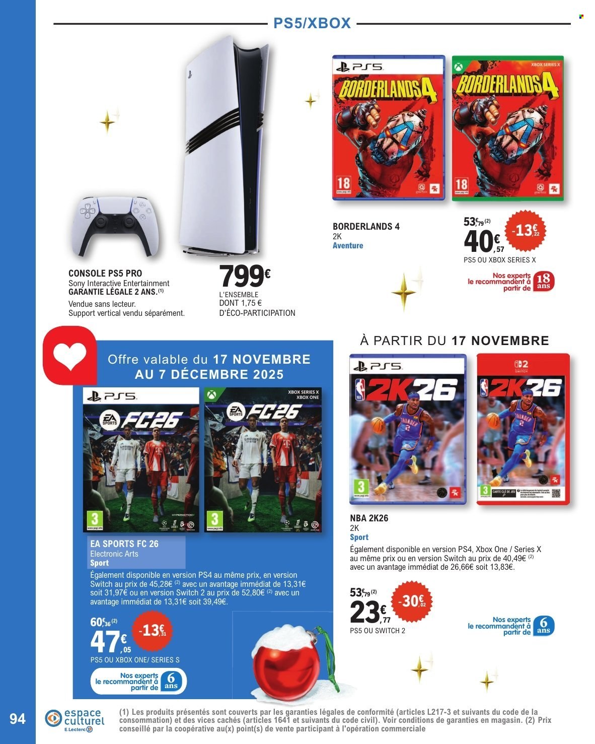 Catalogue E.Leclerc - 11/11/2025 - 20/12/2025. Page 94