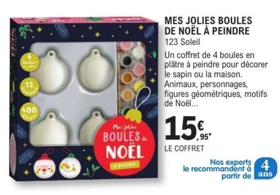 MES JOLIES BOULES DE NOËL À PEINDRE