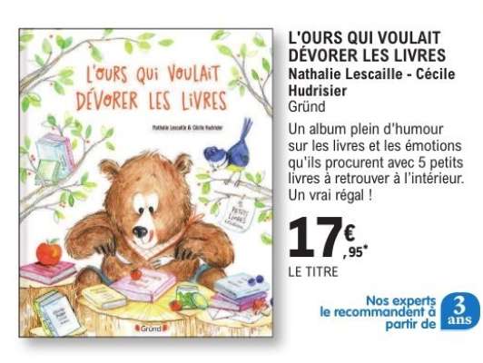 L'OURS QUI VOULAIT DÉVORER LES LIVRES