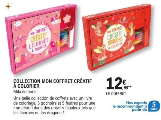 COLLECTION MON COFFRET CRÉATIF À COLORIER