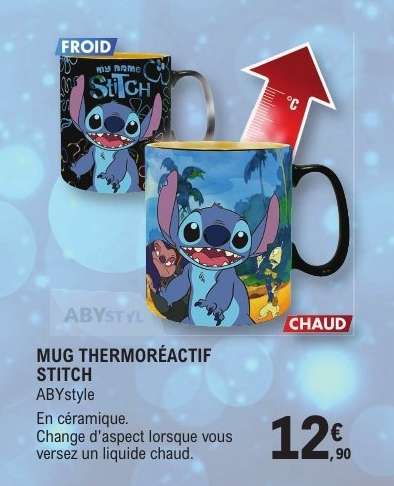 MUG THERMORÉACTIF STITCH