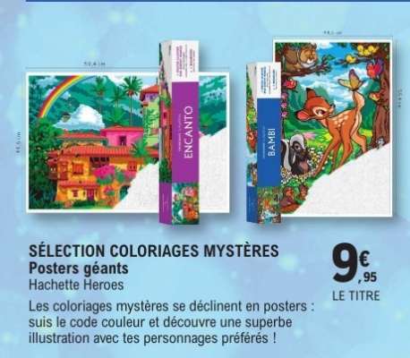 SÉLECTION COLORIAGES MYSTÈRES Posters géants