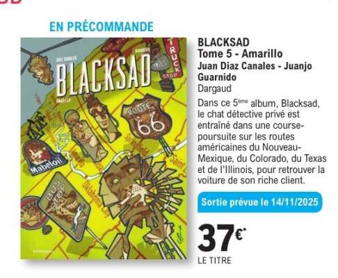 BLACKSAD Tome 5 - Amarillo