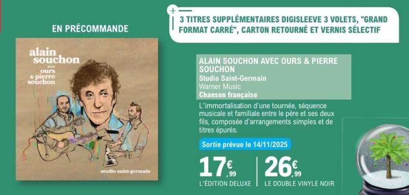 ALAIN SOUCHON AVEC OURS & PIERRE SOUCHON