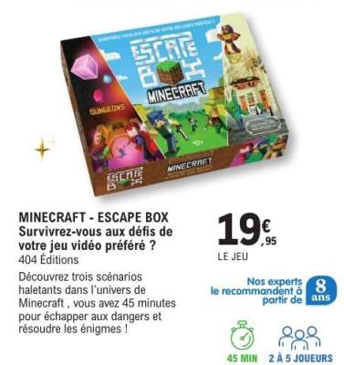 MINECRAFT - ESCAPE BOX