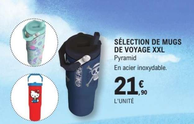 SÉLECTION DE MUGS DE VOYAGE XXL