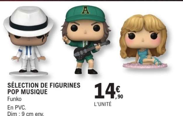 SÉLECTION DE FIGURINES POP MUSIQUE