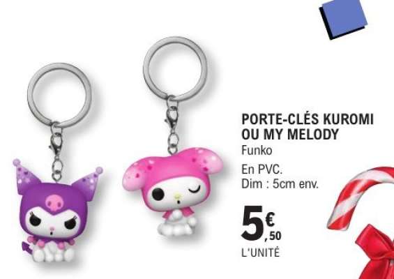 PORTE-CLÉS KUROMI OU MY MELODY
