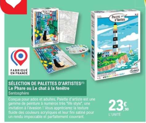SÉLECTION DE PALETTES D'ARTISTES