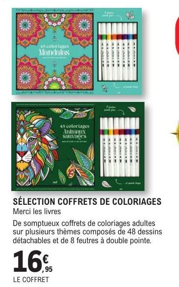 SÉLECTION COFFRETS DE COLORIAGES