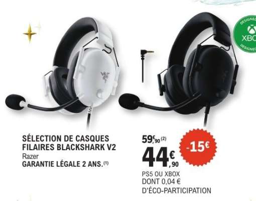 SÉLECTION DE CASQUES FILAIRES BLACKSHARK V2
