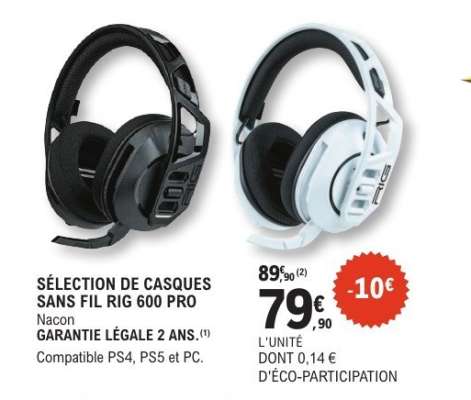 SÉLECTION DE CASQUES SANS FIL RIG 600 PRO