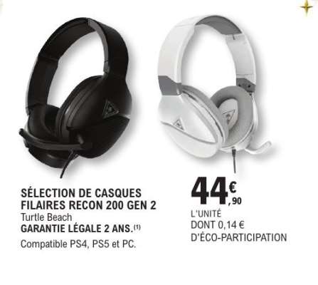 SÉLECTION DE CASQUES FILAIRES RECON 200 GEN 2