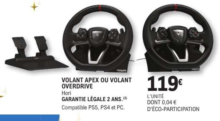 VOLANT APEX OU VOLANT OVERDRIVE