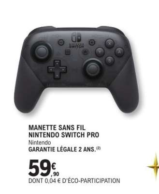 MANETTE SANS FIL NINTENDO SWITCH PRO
