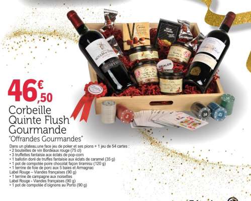 Corbeille Quinte Flush Gourmande