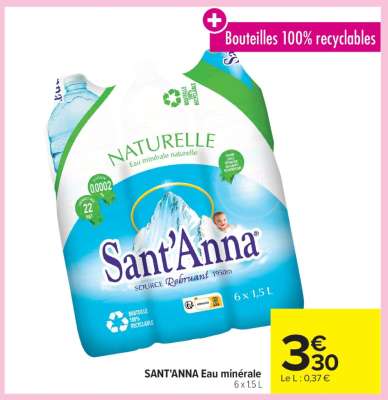 SANT'ANNA Eau minérale