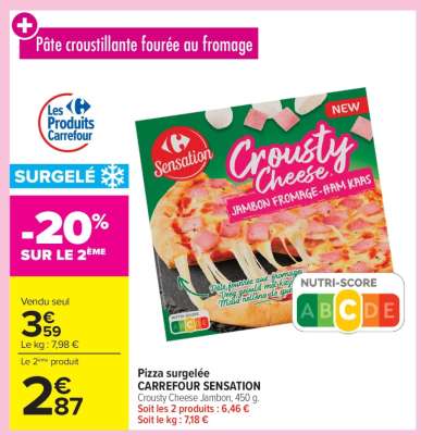 Pizza surgelée CARREFOUR SENSATION