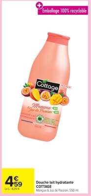 Douche lait hydratante COTTAGE
