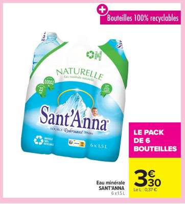 Eau minérale SANT'ANNA