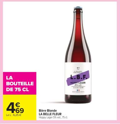 Bière Blonde LA BELLE FLEUR