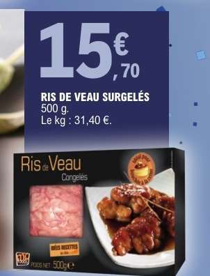 RIS DE VEAU SURGELÉS