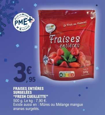 Fraises Entières Surgelées "Fresh Cueillette"
