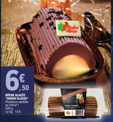 BÛCHE GLACÉE “ARDEN GLACES”