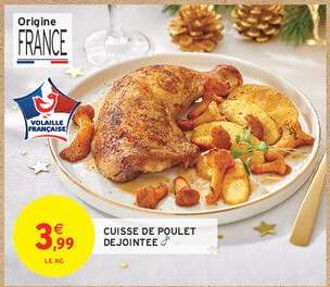 CUISSE DE POULET DÉJOINTÉE