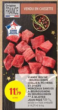 Viande Bovine : Bourguignon***