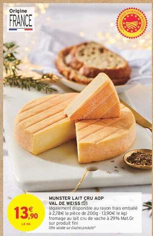 MUNSTER LAIT CRU AOP