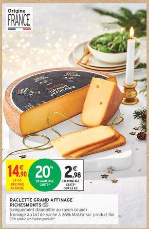 RACLETTE GRAND AFFINAGE RICHEMONTS
