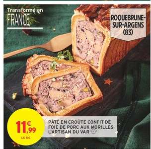 PÂTÉ EN CROÛTE CONFIT DE FOIE DE PORC AUX MORILLES L'ARTISAN DU VAR