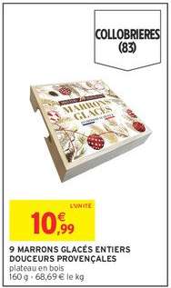 9 MARRONS GLACÉS ENTIERS DOUCEURS PROVENÇALES