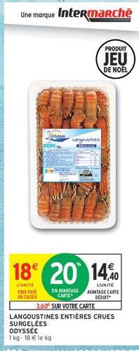 LANGOUSTINES ENTIÈRES CRUES SURGELÉES ODYSSÉE