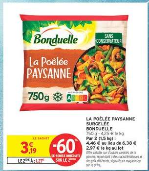 La Poêlée Paysanne Surgelée 'Bonduelle'