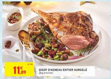 GIGOT D'AGNEAU ENTIER SURGELÉ