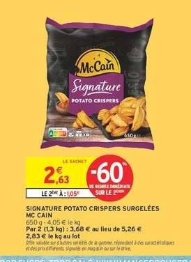 SIGNATURE POTATO CRISPERS SURGELÉES MC CAIN
