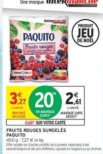 FRUITS ROUGES SURGELÉS PAQUITO