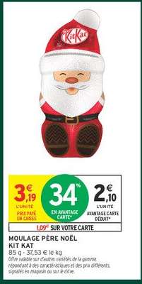 MOULAGE PÈRE NOËL KIT KAT
