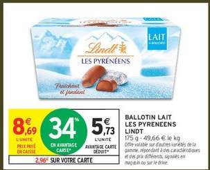 BALLOTIN LAIT LES PYRENEENS LINDT