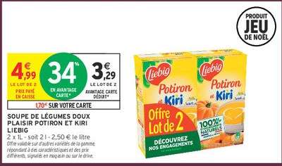 SOUPE DE LÉGUMES DOUX PLAISIR POTIRON ET KIRI LIEBIG