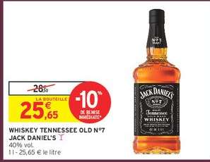 WHISKEY TENNESSEE OLD N°7 JACK DANIEL'S