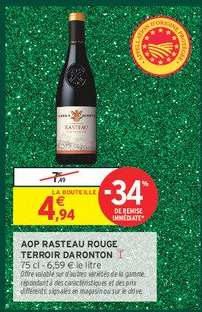AOP RASTEAU ROUGE TERROIR DARONTON