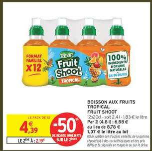 BOISSON AUX FRUITS TROPICAL FRUIT SHOOT