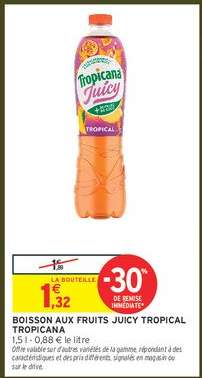 Boisson aux fruits Juicy Tropical Tropicana