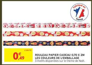 ROULEAU PAPIER CADEAU 0,70 X 2M