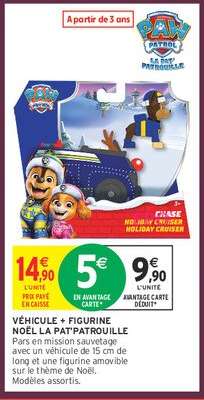VÉHICULE + FIGURINE NOËL LA PAT'PATROUILLE
