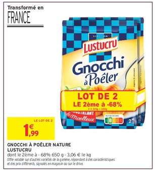 Gnocchi à Poêler Nature 'Lustucru'