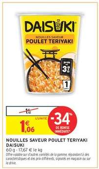 NOUILLES SAVEUR POULET TERIYAKI DAISUKI